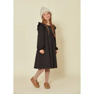 Vestido de algodão para menina bebé Kids on the Moon Charcoal image-2