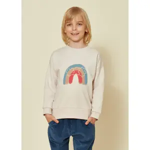 Μπλούζα φούτερ για μωρά Kids on the Moon Rainbow image-1