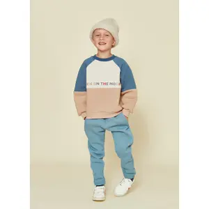 Φόρμα με κουκούλα για μωρό αγόρι Kids on the Moon Raglan image-2