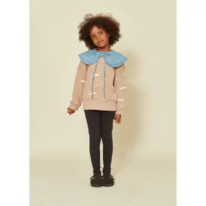 Leggings til babypiger Kids on the Moon Charcoal image-2