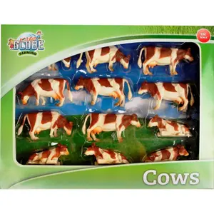 Figurine - Montbeliarde cows Kidsglobe (x12) image-1