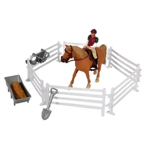 Horse figurine, rider and accessory Kidsglobe image-0