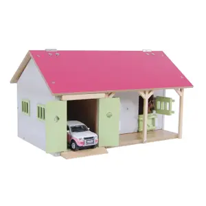 Riding toy - stable with 2 stalls and storage Kidsglobe image-0