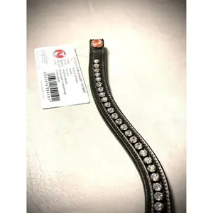 Double bridle front for horse Kieffer Ultrasoft browband not lined image-1