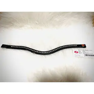 Διπλό φριζάρισμα για άλογο Kieffer Ultrasoft browband not lined image-0