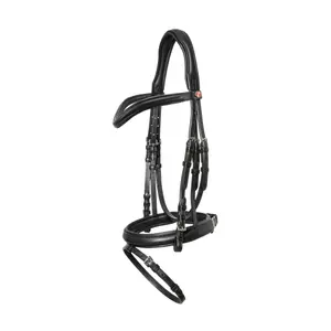 Σχοινί ιππασίας Kieffer Ultrasoft Haflinger Curved Browband / Lined image-0