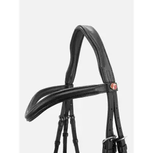 Σχοινί ιππασίας Kieffer Ultrasoft Haflinger Curved Browband / Lined image-1