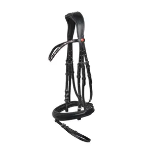 Trense Kieffer Priya browband with pink ultrashine crystals + pearls image-0