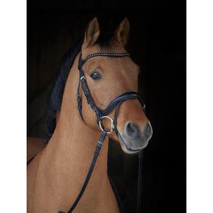 Uzda do jazdy konnej Kieffer Ilona Bb White+Black Ultrashine Crystals image-2