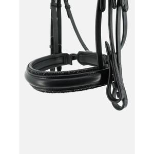 Wędzidło jeździeckie z kwadratowymi chromowanymi pętelkami Kieffer Grace image-2