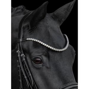 Wędzidło jeździeckie z kwadratowymi chromowanymi pętelkami Kieffer Grace image-5