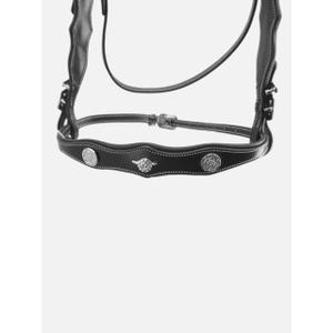 Uzda jeździecka Kieffer Isabella with leather reins image-3