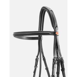 Uzda do jazdy konnej Kieffer Anja Beran combined noseband and chip pad image-3