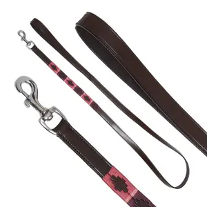 Trela de cão Kieffer Buenos Aires with chrome fittings image-1