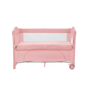 Cama de viagem para bebé 2 níveis Kikkaboo Milky Way 2023 image-5