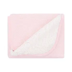 Knitted cotton sherpa blanket Kikkaboo Dream Big image-0
