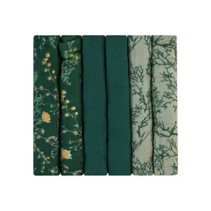 Muslin cleaning wipes Kikkaboo Secret Garden (x6) image-0