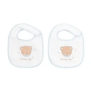 Sponge and velvet bib Kikkaboo Dream Big (x2) image-0