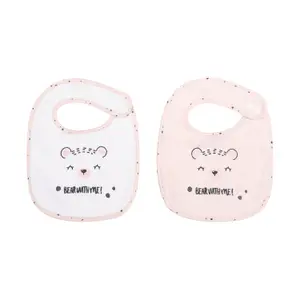 Sponge and velvet bib Kikkaboo Bear With Me (x2) image-0