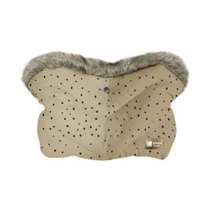 Fur pushchair muff Kikkaboo Luxury Dots image-0