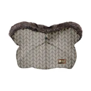 Pushchair mitten Kikkaboo Shiny Snow Braids image-0