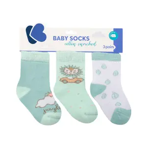 Baby socks Kikkaboo Jungle King (x3) image-0