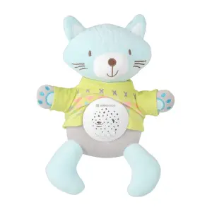 Musical plush toy with light projector Kikkaboo The Cat image-0