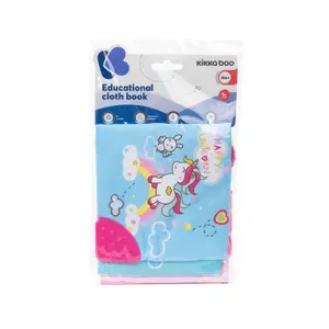 Fabric children's book with teething ring Farm Tails Kikkaboo image-5