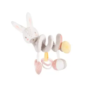 Spiral horizontal plush toy Kikkaboo Rabbits in Love image-0