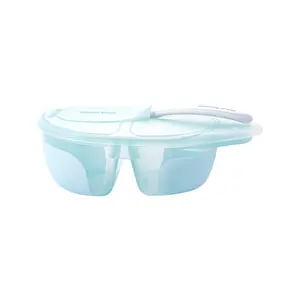 Double compartment bowl with spoon Kikkaboo Tasty image-0