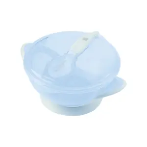 31302040154-miska-z-lyzka-kikkaboo-feedy-niebieski-400-ml