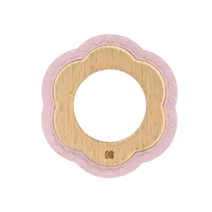 Silicone and wood teething ring Kikkaboo Flower image-0