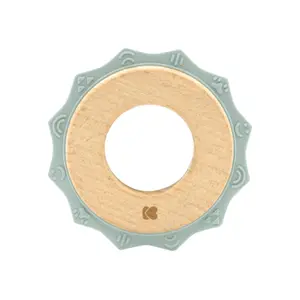 Silikon- und Holz-Beissring Kikkaboo Gear