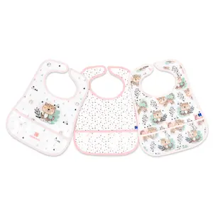 Terry cloth bib Kikkaboo Eva Savanna (x3) image-0