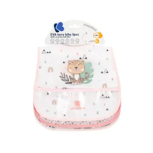Terry cloth bib Kikkaboo Eva Savanna (x3) image-4