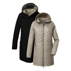 Women's 3-in-1 long waterproof coat with hood Killtec Kow 22 image-1