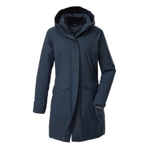 Women's long hooded waterproof jacket Killtec Kow 18 image-1