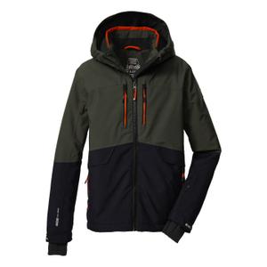 43468-000-00756-skijacke-mit-kapuze-fur-kinder-killtec-ksw-201-dunkeloliv-schwarzblau-dunkelorange