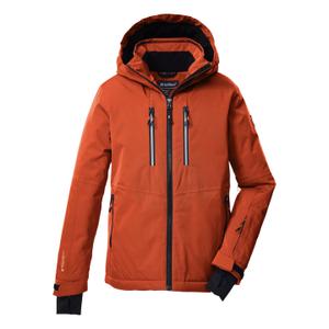 43474-000-00541-skijakke-med-haette-til-born-killtec-ksw-191-mork-orange