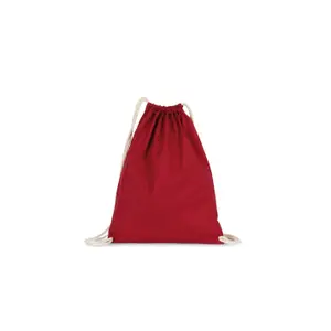 Organic cotton backpack with cords Kimood image-1