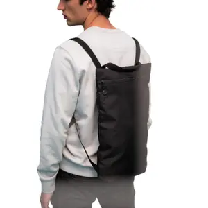 Recycled urban style flat backpack Kimood image-2