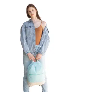 Essential cotton backpack Kimood image-1