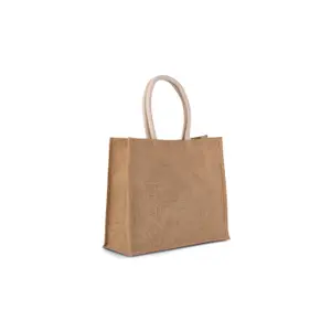Jute beach bag Kimood image-1