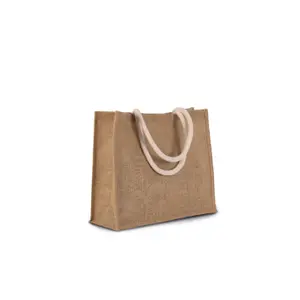 Jute beach bag Kimood image-2