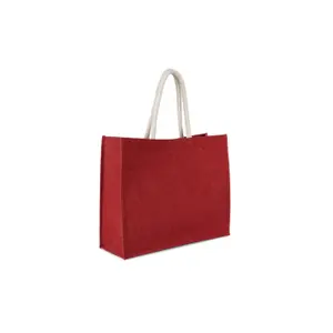 Jute beach bag Kimood image-1