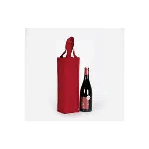 Canvas cotton bottle bag Kimood image-1