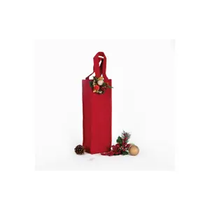 Canvas cotton bottle bag Kimood image-2