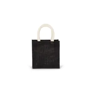 Burlap tote bag - small model Kimood image-0