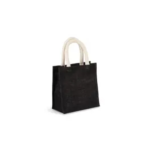 Burlap tote bag - small model Kimood image-1