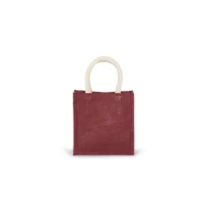 Burlap tote bag - small model Kimood image-0